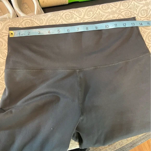 OFFLINE Aerie The Hugger High Waisted Cinch Cuff Pants Grey Leggings Large L - Picture 6 of 12